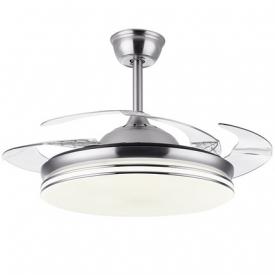 隐形风扇灯超薄风扇吊灯家用餐厅遥控变频吸顶吊扇灯LED电扇吊灯