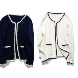 小香风外套女2020秋季新款女人味优雅时尚百搭针织衫羊毛开衫毛衣