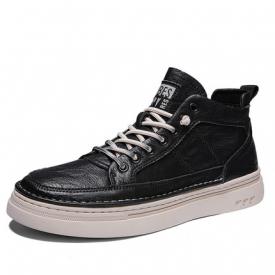 男鞋秋冬季2020新款潮流运动休闲板鞋百搭皮鞋加绒保暖鞋子男潮鞋