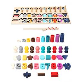 幼儿童玩具数字拼图积木早教益智力开发动脑1-2岁半3男孩女孩宝宝