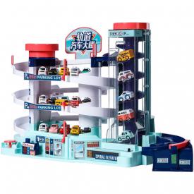 停车场儿童玩具汽车大楼宝宝抖音同款3岁4岁小孩益智轨道车男女孩