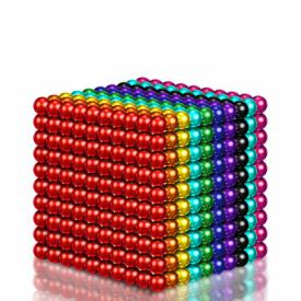 巴克球1000颗便宜八克彩色磁力球磁性珠吸铁石益智拼装磁铁玩具